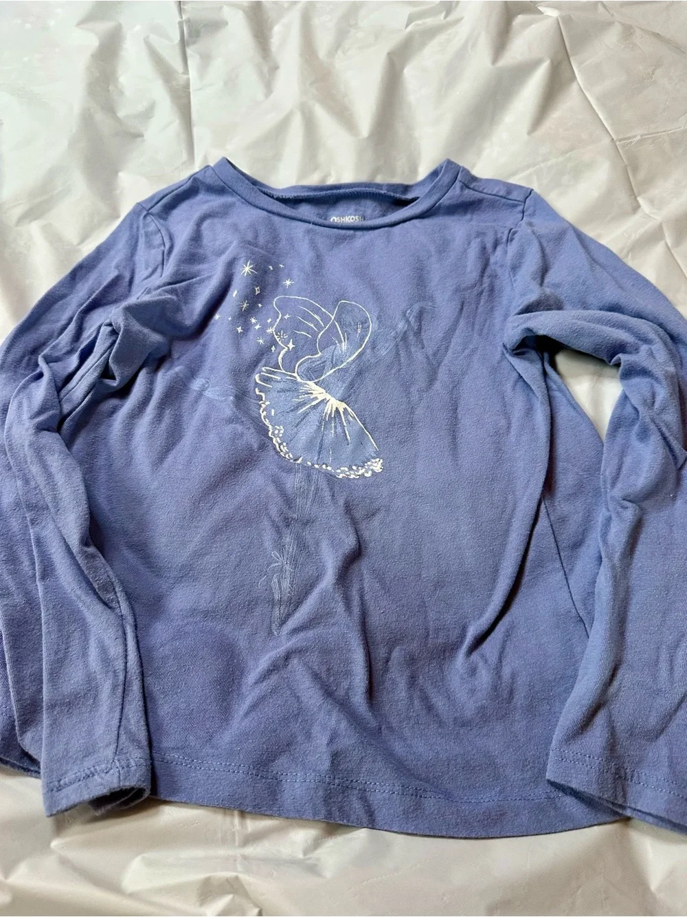 OshKosh B'gosh Lavender Purple Ballerina Long Sleeve Tee
